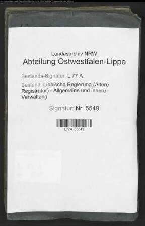 Anstellung der Aufseher im Zuchthaus resp. in der Landesstrafanstalt
