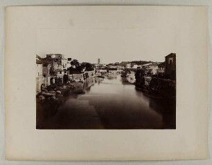 Rom - Blick vom Ponte Fabricio über den Tiber
