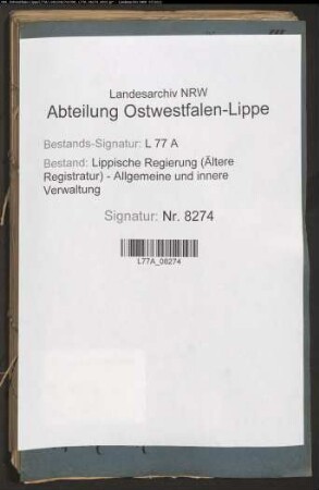 Straßenbau.- Straßenzug III, Distrikt 11 Hallo - Bösingfelder Holz