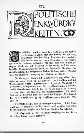 Politische Denkwürdigkeiten.