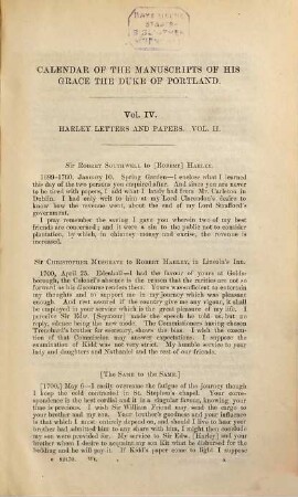 Report on the Manuscripts of His Grace the Duke of Portland, preserved at Welbeck Abbey : Historical Manuscripts Commission, 4