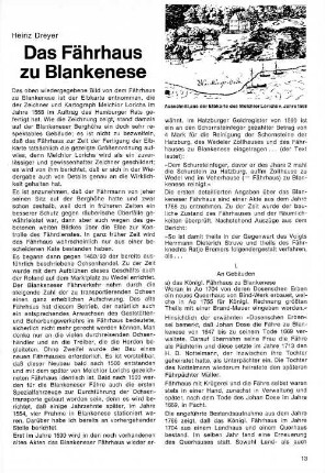 Das Fährhaus zu Blankenese