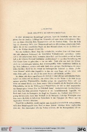 3. Kapitel: Der dritte Schöpfungstag