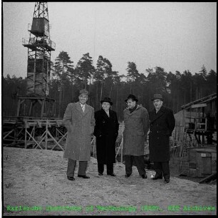 Besuch des Bundestagsausschusses für "Atomkernenergie und Wasserwirtschaft" am Kernforschungszentrum Karlsruhe (KfK)