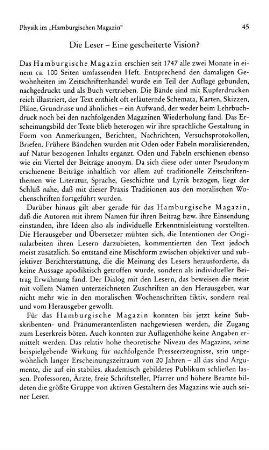 Die Leser - Eine gescheiterte Vision?