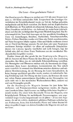 Die Leser - Eine gescheiterte Vision?