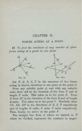 CHAPTER II. FORCES ACTING AT A POINT.
