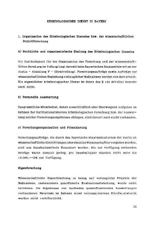 25-29, Kriminologischer Dienst in Bayern