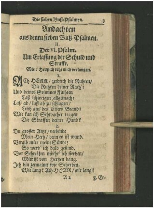 Andachten aus denen sieben Buß-Psalmen.