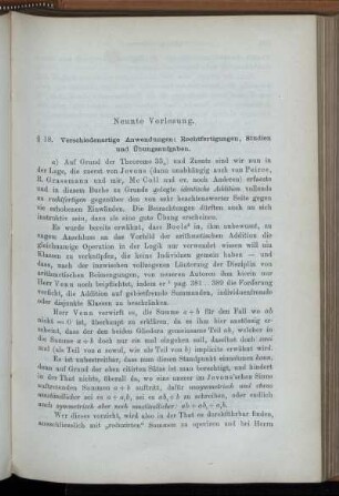 Neunte Vorlesung [§ 18]