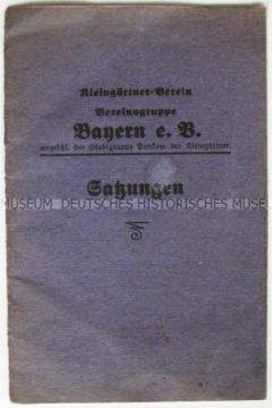 Satzung des Kleingartenvereins Bayern e. V.