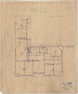 Fischer, Theodor; Blaichach; Haus Gradner - Lichtanlage (Grundriss EG)