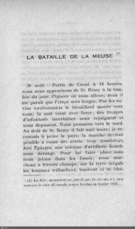 Le bataille de la meuse