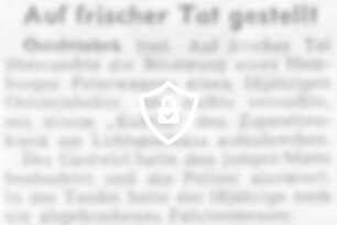 Auf frischer Tat gestellt