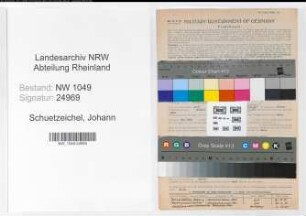 Entnazifizierung Johann Schuetzeichel , geb. 16.08.1889 (Betriebswerkmeister)