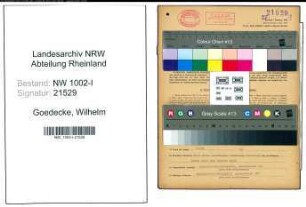 Entnazifizierung Wilhelm Goedecke, geb. 04.05.1912 (Rechnungsfuehrer)