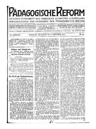 Die Schule der Reichsverfassung