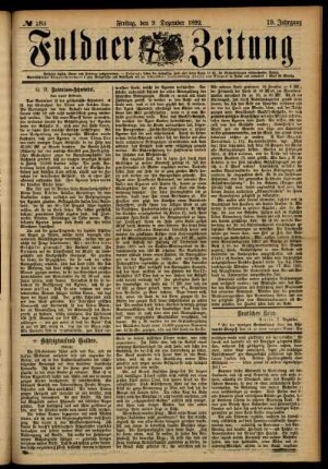 Ausgabe vom Freitag, den 09. Dezember 1892.