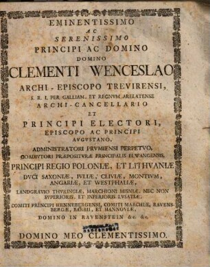 Censvra Principii Ivrisdictio Svpremorvm Imperii Tribvnalivm In Cavsis Ecclesiasticis Protestantivm Non Magis, Qvam Catholicorvm, Fvndata