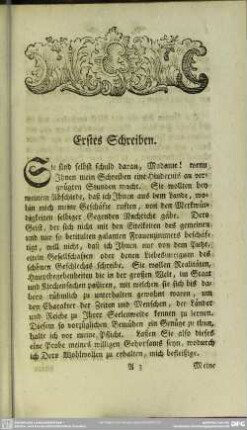 Erstes Schreiben