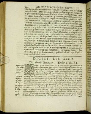 Digest. Lib. XXXIIX. De Operis libertorum.