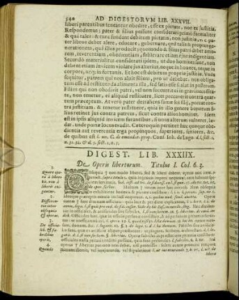 Digest. Lib. XXXIIX. De Operis libertorum.