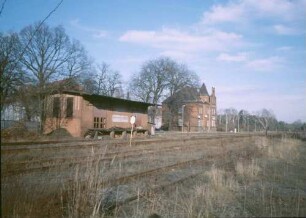 Kummersdorf-Gut Empfangsgebäude Güterschuppen Gleisanlagen