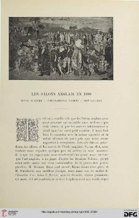 3. Pér. 22.1899: Les salons anglais en 1899 : Royal Academy - International Society - New Gallery