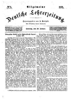 Pädagogischer Rückblick auf die Schulverhältnisse Bayerns im Jahre 1875