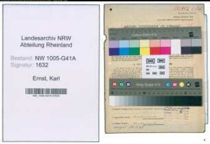 Entnazifizierung Karl Ernst , geb. 30.08.1891 (Polizeibeamter)