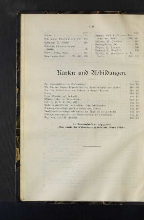 Karten und Abbildungen.