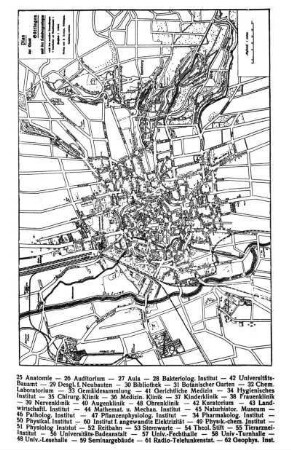 Plan der Stadt Göttingen