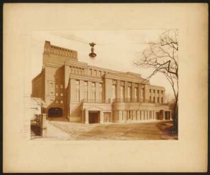 Stadttheater großes Haus, Teplice: Ansicht von Westen