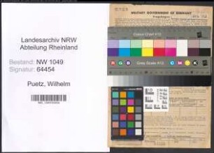 Entnazifizierung Wilhelm Puetz , geb. 16.07.1893 (Landwirt)