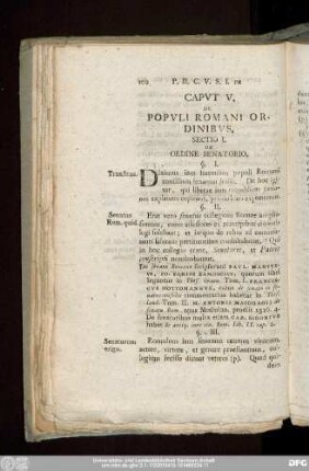 Caput V. De Populi Romani Ordinibus.