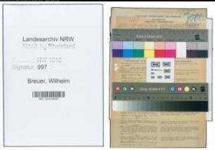 Entnazifizierung Wilhelm Breuer , geb. 15.10.1898 (Sparkassenangestellter)