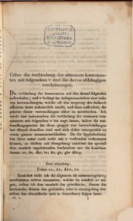 Zeitschrift für vergleichende Sprachforschung auf dem Gebiete der indogermanischen Sprachen. 9, 9. 1860