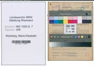 Entnazifizierung Maria Elisabeth Rohrberg , geb. 02.12.1892 (Kommanditistin)