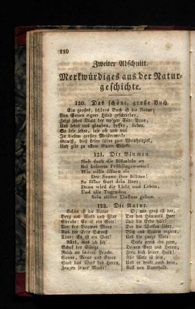 Zweiter Abschnitt. Merkwürdiges aus der Naturgeschichte.
