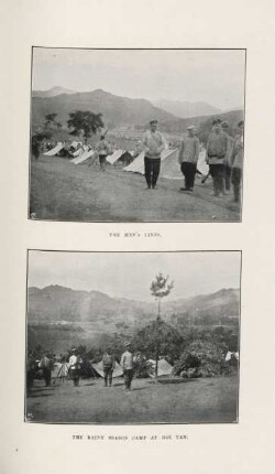 The men's lines. The rainy season camp at Hoi Yan