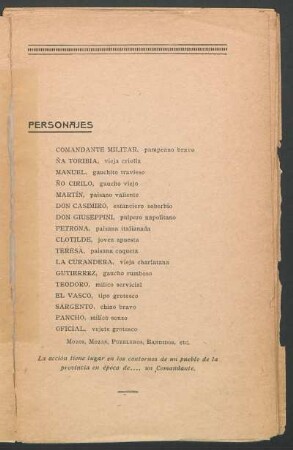 Personajes