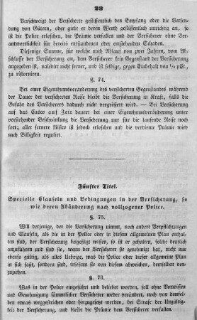 Fünfter Titel.