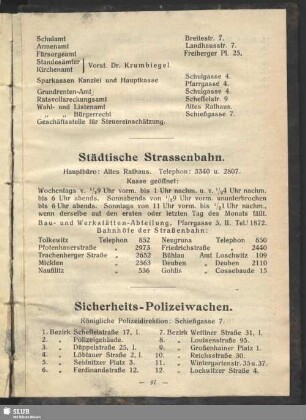 Städtische Strassenbahn