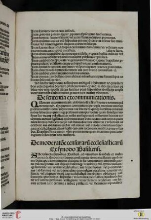 De moderatore censurarum ecclesiasticarum Ex synodo Basilensium