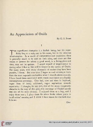 6: An appreciation of Ouida