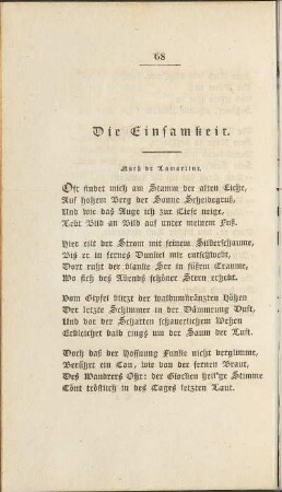 Die Einsamkeit