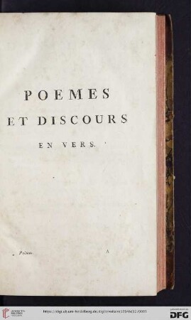 Discours en verse sur l'homme