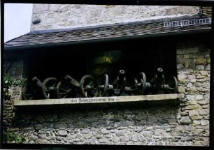 Zell am Harmersbach: Schwedenkanonen im Wehrturm