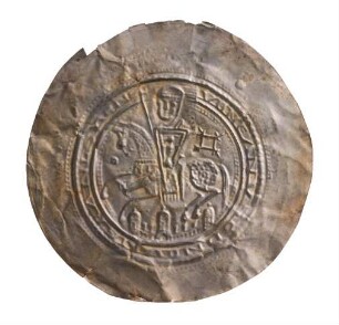 Münze, Brakteat, Pfennig, um 1190/1200