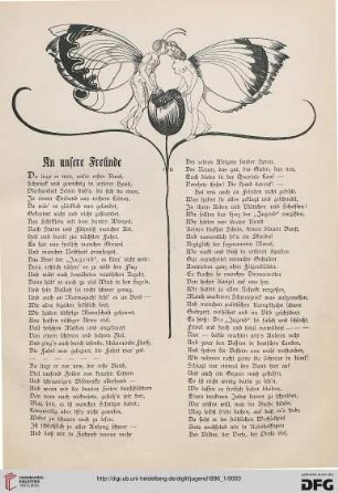 An unsere Freunde